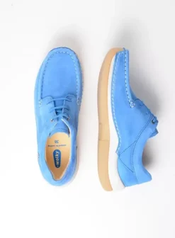 Sneakers|Veterschoenen|Wolky Celebration hemelsblauw nubuck