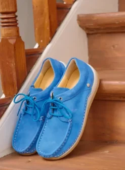 Sneakers|Veterschoenen|Wolky Celebration hemelsblauw nubuck