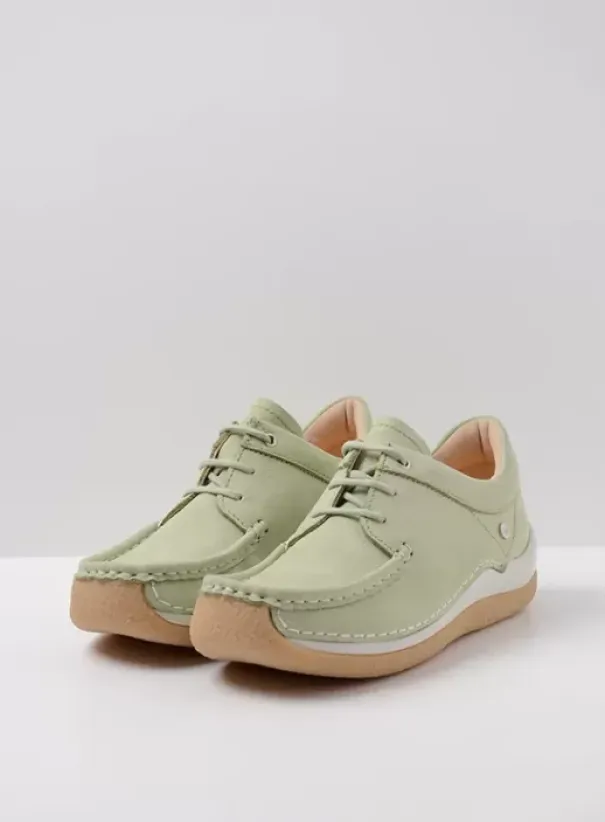 Veterschoenen|Voorjaar/zomer|Wolky Celebration lichtgroen nubuck