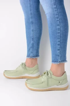 Veterschoenen|Voorjaar/zomer|Wolky Celebration lichtgroen nubuck