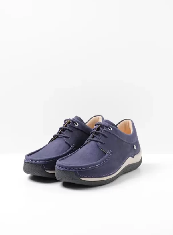 Sneakers|Veterschoenen|Wolky Celebration paars nubuck