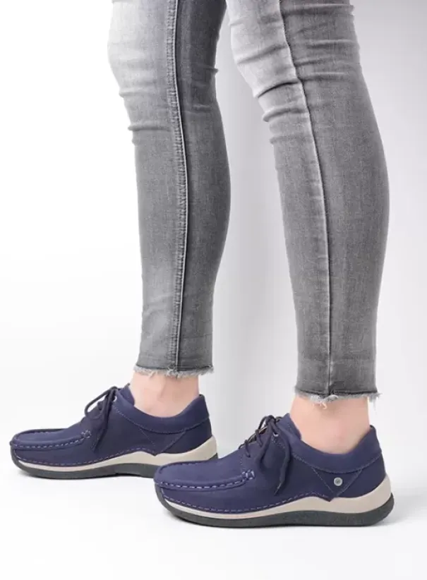 Sneakers|Veterschoenen|Wolky Celebration paars nubuck