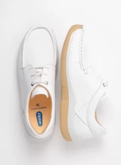 Sneakers|Veterschoenen|Wolky Celebration wit leer