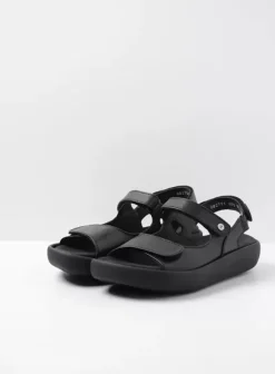 Volle voeten|Sandalen|Wolky Celine XW zwart leer