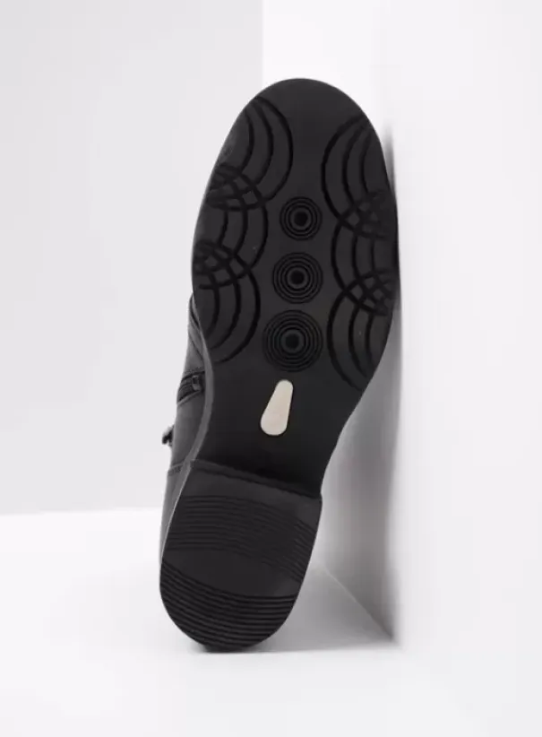 Hielspoor|Biker boots|Wolky Center zwart leer