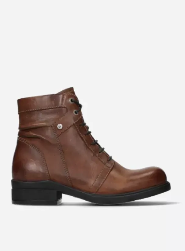 Hielspoor|Biker boots|Wolky Center WR cognac leer