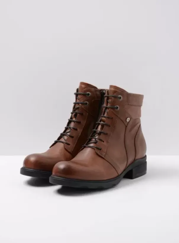 Hielspoor|Biker boots|Wolky Center WR cognac leer