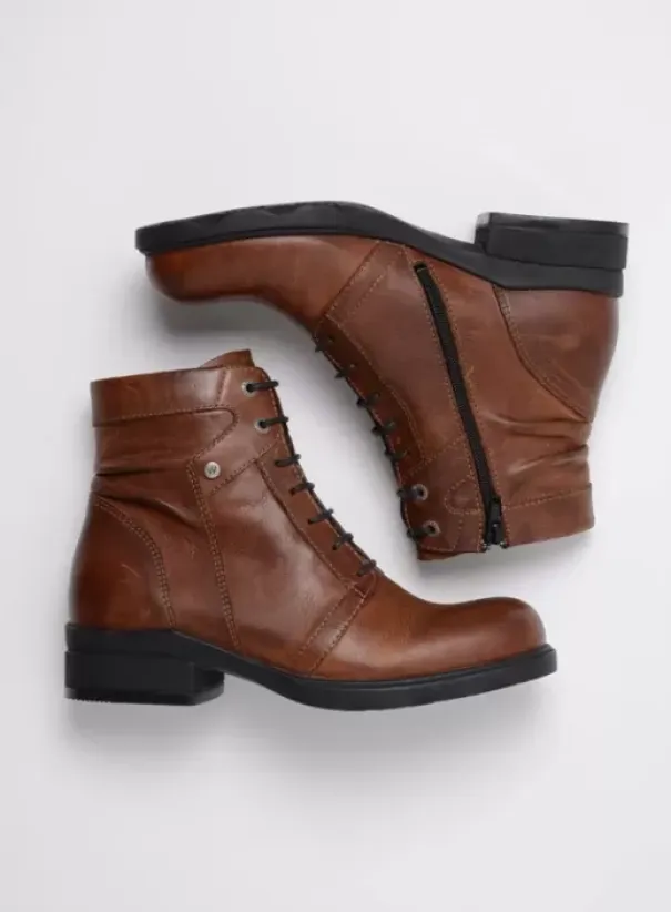 Hielspoor|Biker boots|Wolky Center WR cognac leer