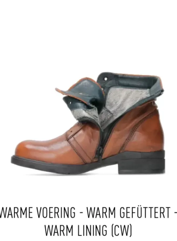 Hielspoor|Biker boots|Wolky Center WR cognac leer