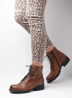 Hielspoor|Biker boots|Wolky Center WR cognac leer