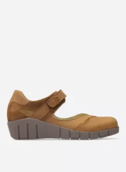 Hielspoor|Bandschoenen|Wolky Charlotte middenbruin nubuck