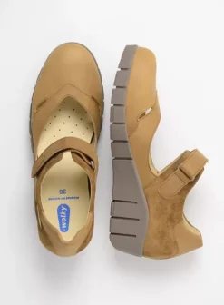 Hielspoor|Bandschoenen|Wolky Charlotte middenbruin nubuck
