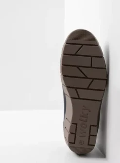 Hielspoor|Bandschoenen|Wolky Charlotte blauw zomer nubuck