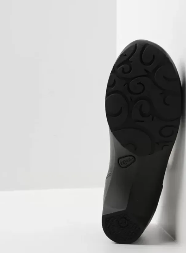 Bandschoenen|Wolky Chili zwart leer