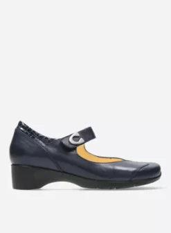 Bandschoenen|Wolky Chili blauw leer