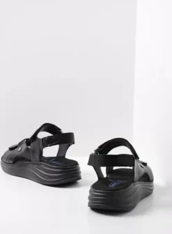 Sandalen|Voorjaar/zomer|Wolky Cirro zwart leer