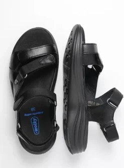 Sandalen|Voorjaar/zomer|Wolky Cirro zwart leer