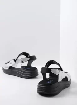 Voorjaar/zomer|Sandalen|Wolky Cirro zilver leer
