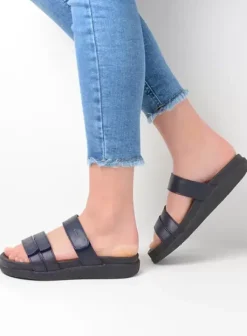 Slippers|Voorjaar/zomer|Wolky Cirrus donkerblauw leer