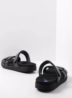 Slippers|Wolky Cirrus men zwart leer