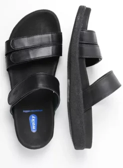 Slippers|Wolky Cirrus men zwart leer