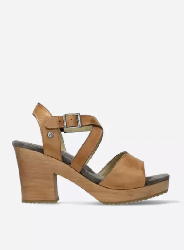 Sandalen|Wolky Cloudy naturel leer