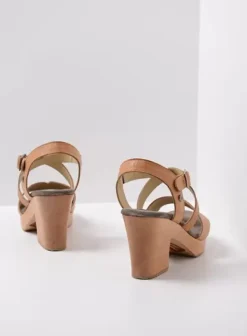 Sandalen|Wolky Cloudy naturel leer