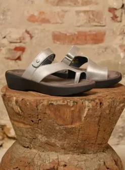 Slippers|Voorjaar/zomer|Wolky Collins zilver leer