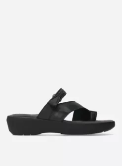 Slippers|Voorjaar/zomer|Wolky Collins zwart leer