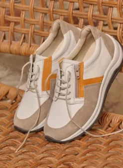 Wandelschoenen|Sneakers|Wolky Comrie beige/safari combi leer