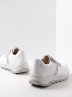 Wandelschoenen|Sneakers|Wolky Comrie wit/zilver combi leer