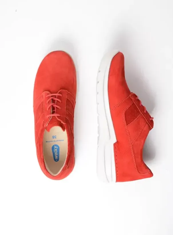 Hielspoor|Voorjaar/zomer|Wolky Cool rood nubuck