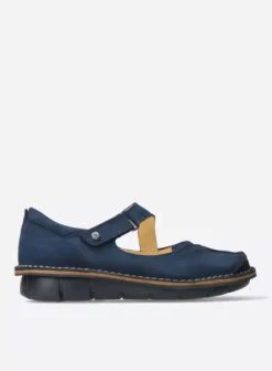 Bandschoenen|Wolky Cordoba blauw nubuck