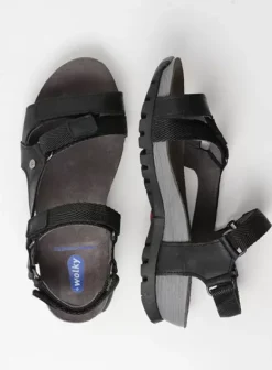 Sandalen|Voorjaar/zomer|Wolky Cradle zwart leer