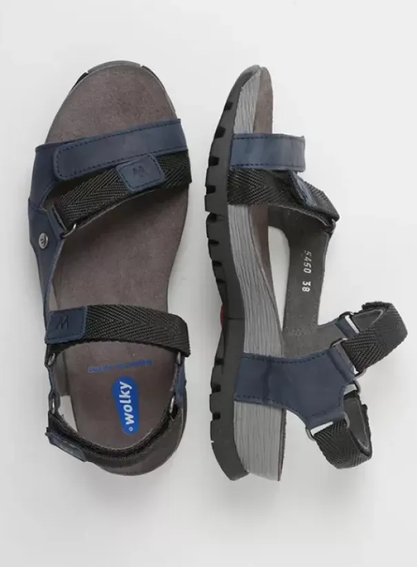 Sandalen|Voorjaar/zomer|Wolky Cradle blauw leer