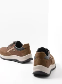 Wandelschoenen|Sneakers|Wolky Cupar taupe combi leer