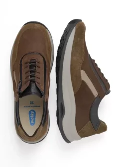 Wandelschoenen|Sneakers|Wolky Cupar taupe combi leer