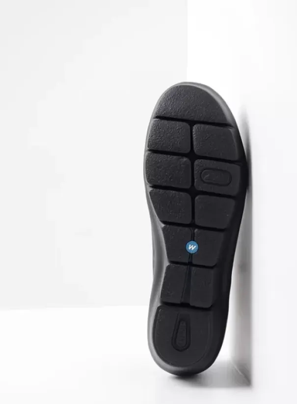 Instappers|Bandschoenen|Wolky Cursa zwart metallic nubuck