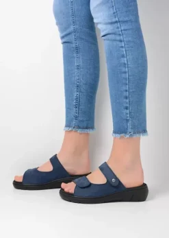 Slippers|Wolky Cyprus denim nubuck