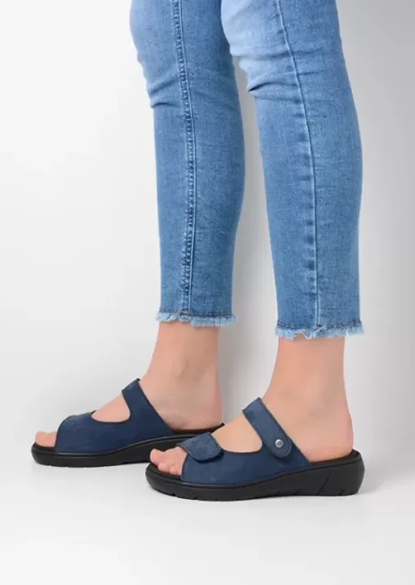 Slippers|Wolky Cyprus denim nubuck
