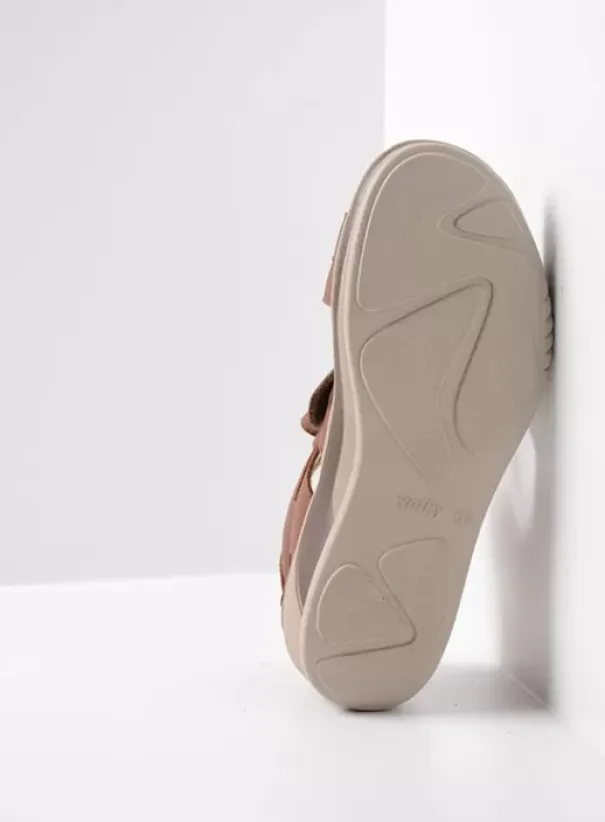 Sandalen|Voorjaar/zomer|Wolky Desh cognac leer