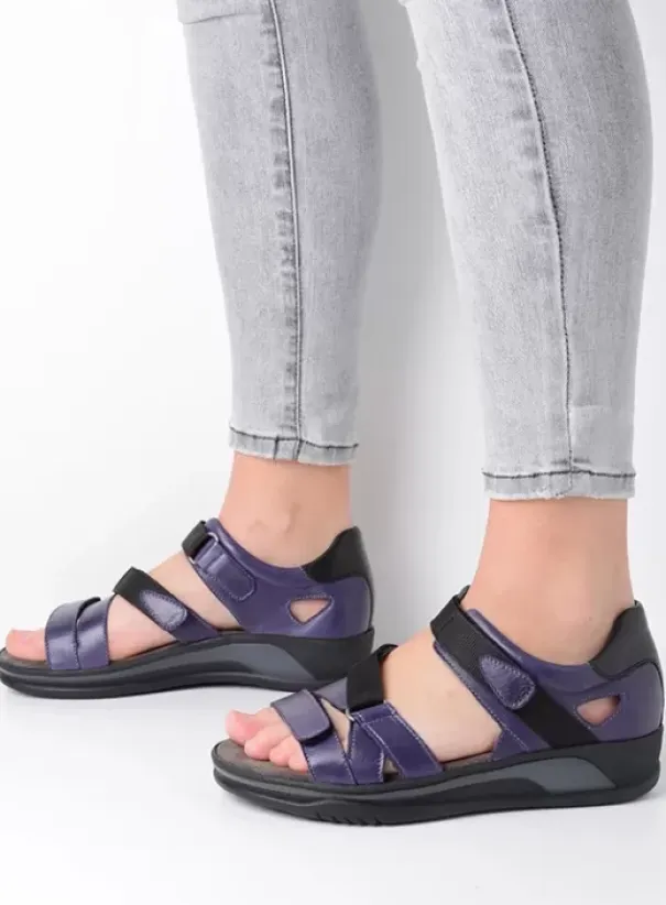 Sandalen|Voorjaar/zomer|Wolky Desh paars leer