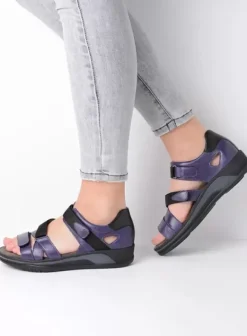 Sandalen|Voorjaar/zomer|Wolky Desh paars leer
