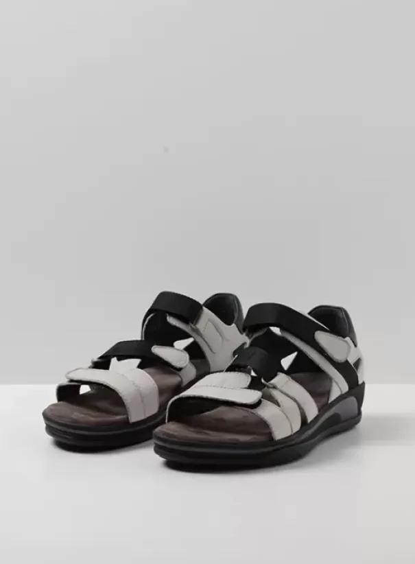 Sandalen|Voorjaar/zomer|Wolky Desh gebroken wit leer