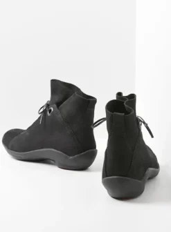 Veterschoenen|Wolky Diana zwart nubuck