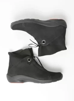 Veterschoenen|Wolky Diana zwart nubuck