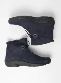 Veterschoenen|Wolky Diana blauw nubuck