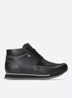 Wandelschoenen|Sneakers|Wolky e-Boot zwart stretch leer