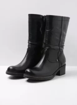 Laarzen|Wolky Edmonton zwart gepoetst leer