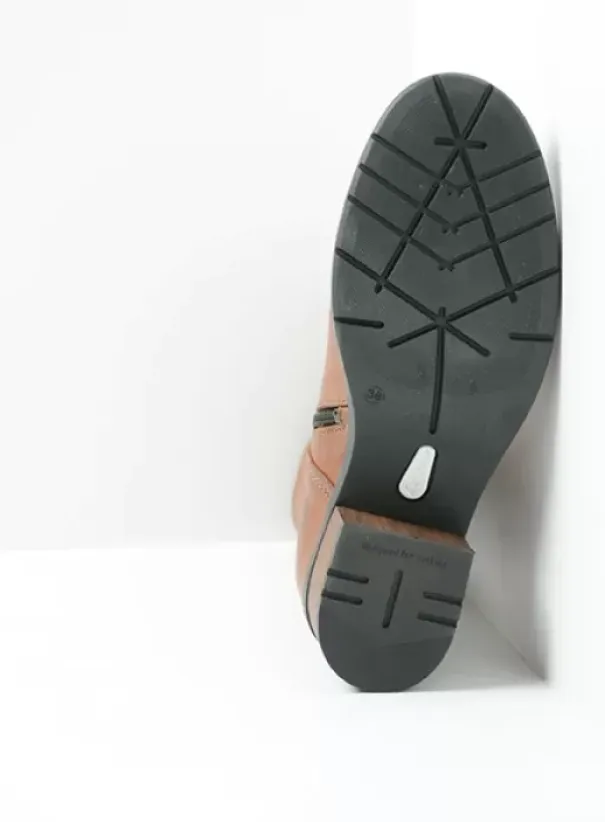 Laarzen|Wolky Edmonton cognac leer